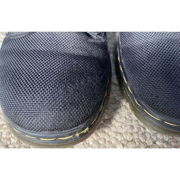 Dr. Martens Boots Kids Size 1 Doc Combs J Combat Lace Up Canvas Zip Black Youth - Picture 5 of 12